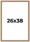 26x38 Museum-Quality Picture Frame with UV-Resistant Acrylic & Acid-Free Backing, Available in 4 Finishes - Gold, Silver, Bronze, and Black
